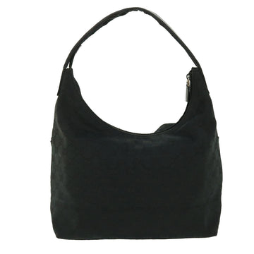 GUCCI GG Canvas Shoulder Bag Leather Black 001 3380 1705 50999
