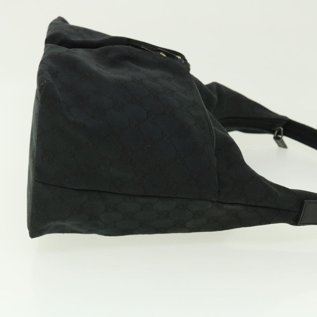GUCCI GG Canvas Shoulder Bag Leather Black 001 3380 1705 50999