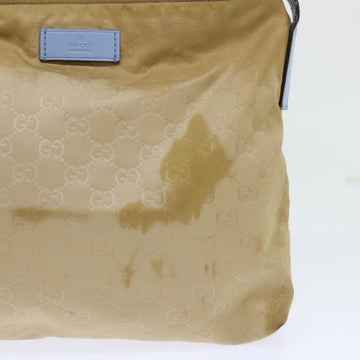 GUCCI GG Canvas Shoulder Bag Beige Light Blue 314529 51312