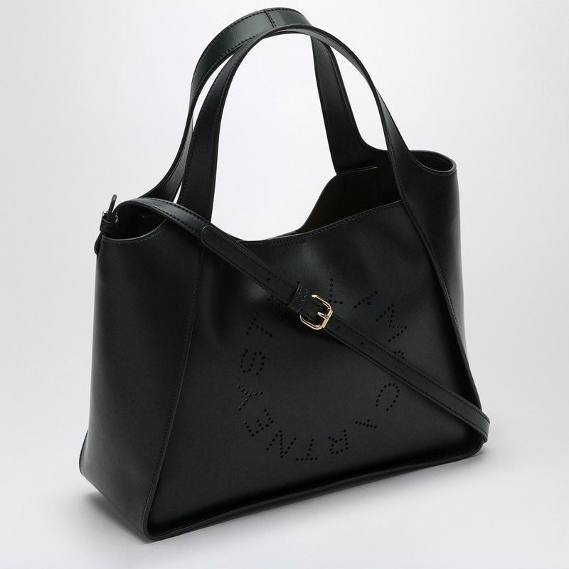 DARK GREEN MEDIUM STELLA LOGO BAG