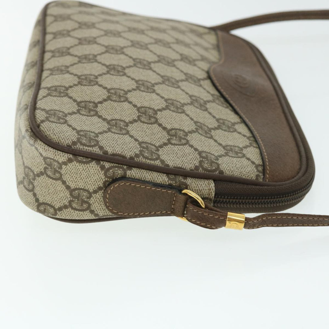 GUCCI GG Canvas Shoulder Bag PVC Leather Beige 007 115 6428 4023 51433