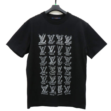 Louis Vuitton LV Cartoon   Black Size M 2021SS Cotton LV  Tops Apparel Clothes Mens