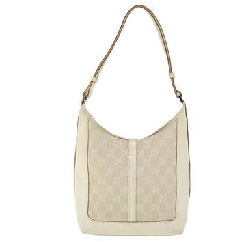 GUCCI GG Canvas Jackie Shoulder Bag White 001 3876 002122 51646