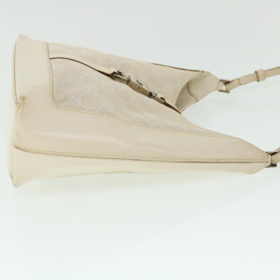 GUCCI GG Canvas Jackie Shoulder Bag White 001 3876 002122 51646