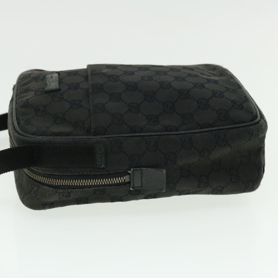 GUCCI GG Canvas Shoulder Bag Black 122759 51647