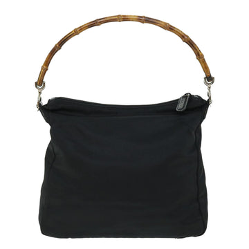 GUCCI Bamboo Shoulder Bag Nylon 2way Black 000 0509 200 159 51649