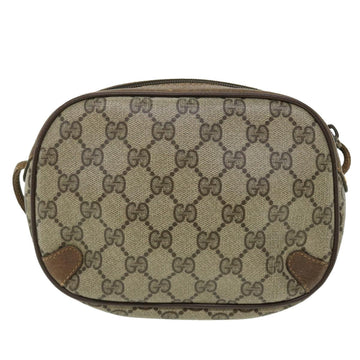 GUCCI GG Canvas Web Sherry Line Shoulder Bag PVC Leather 156 02 066 51651
