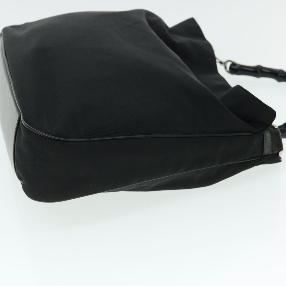 GUCCI Bamboo Shoulder Bag Nylon 2way Black 51852