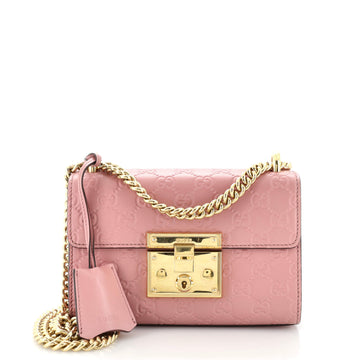 Padlock Shoulder Bag Guccissima Leather Small