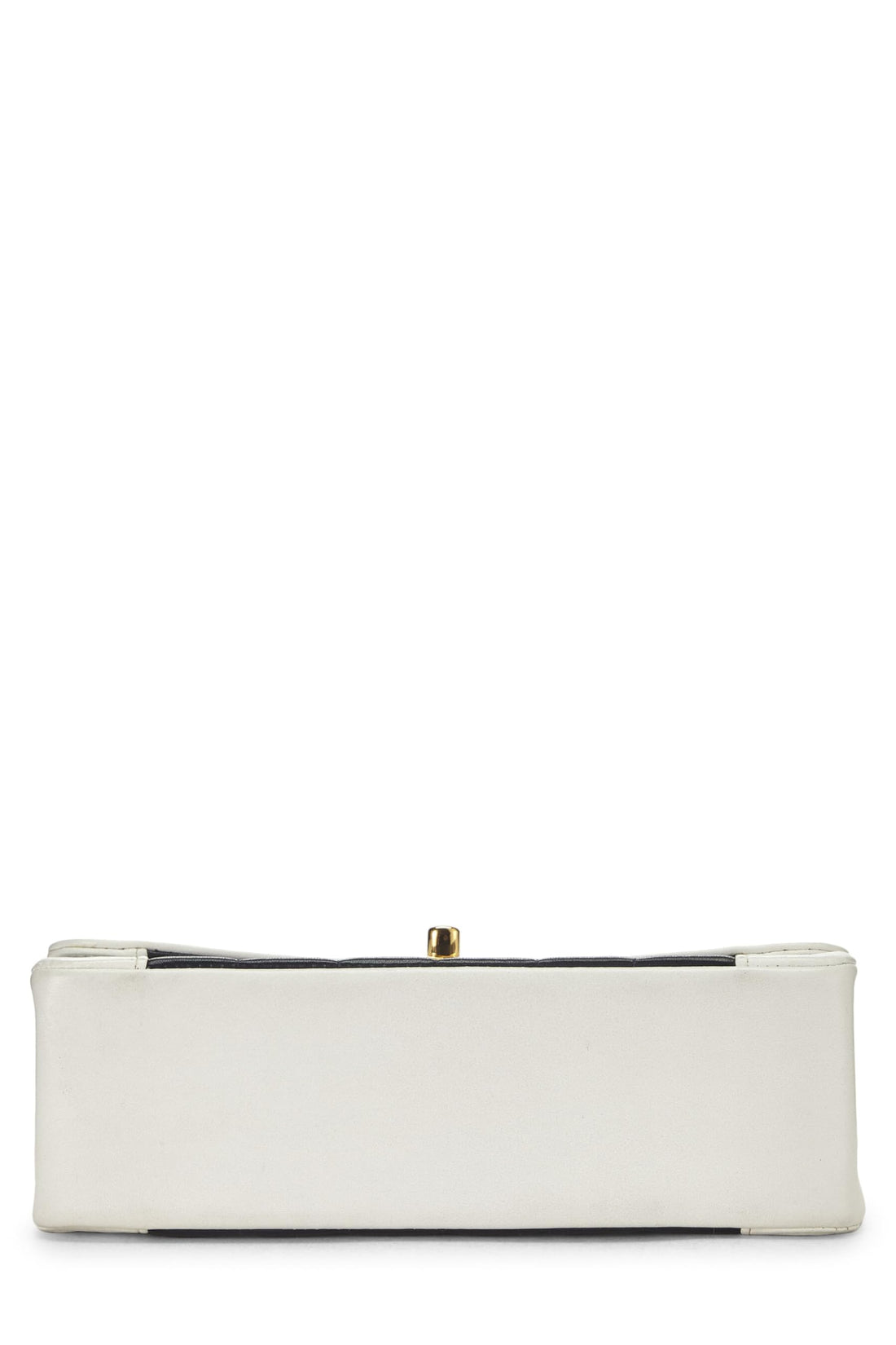 Chanel,  Black Lambskin Vertical Border Half Flap Bag Small, Multi