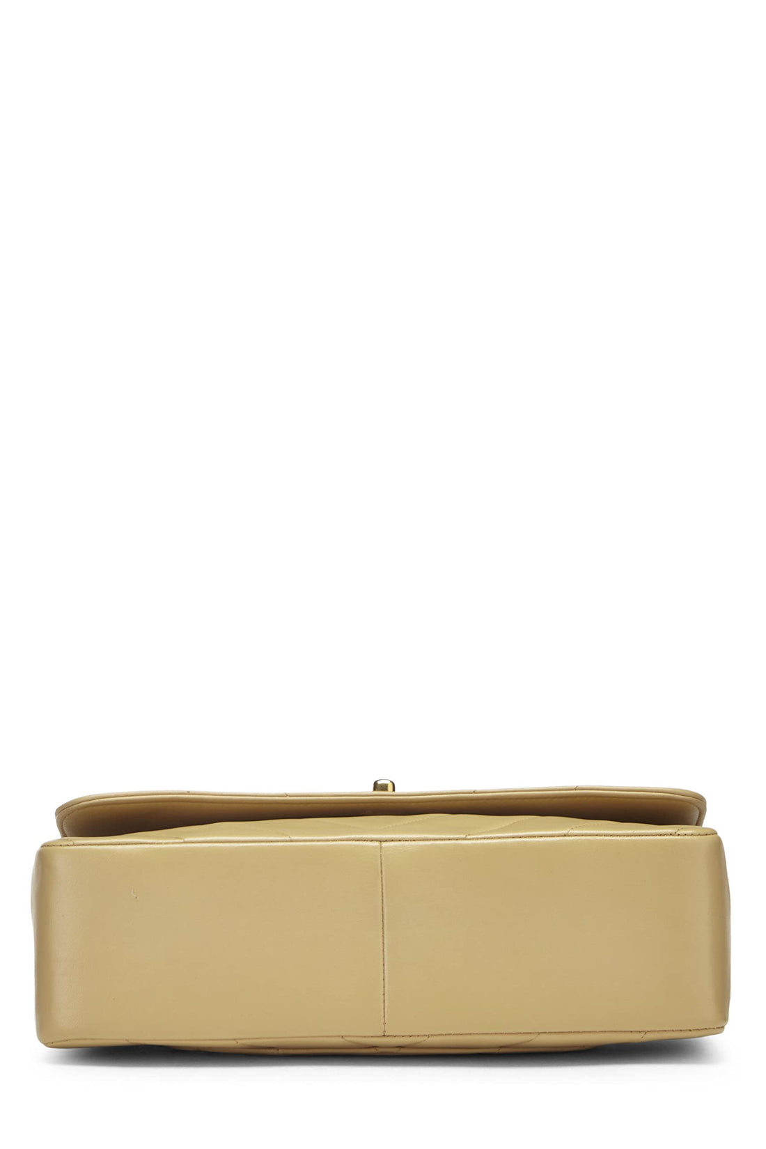 Chanel,  Beige Chevron Lambskin Top Handle Bag, Beige