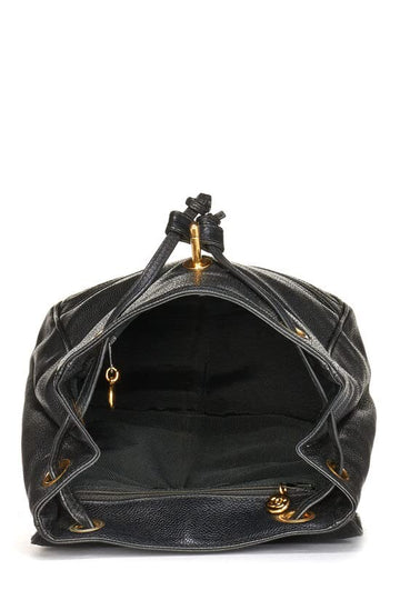 CHANEL,  Black Caviar 3 'CC' Backpack Medium, Black