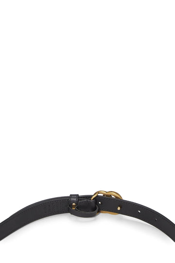 Gucci,  Black Gucci Signature Leather Belt 85, Black