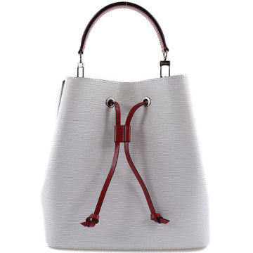 LOUIS VUITTON Handbag M55394 Epi Leather White / black / red 2WAYShoulder Neonoe Women Used