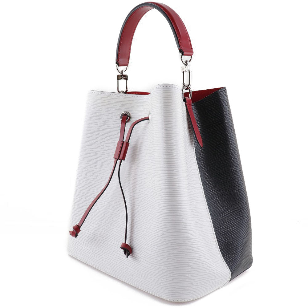 LOUIS VUITTON Handbag M55394 Epi Leather White / black / red 2WAYShoulder Neonoe Women Used