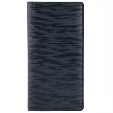 LOUIS VUITTON Long Wallet Purse M60615 Epi Leather Navy blue Portefeuille Blaza mens Used