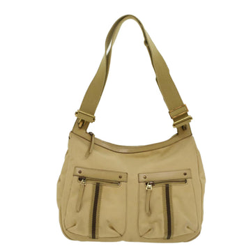 GUCCI Sherry Line Shoulder Bag Canvas Beige Brown 90762 52131