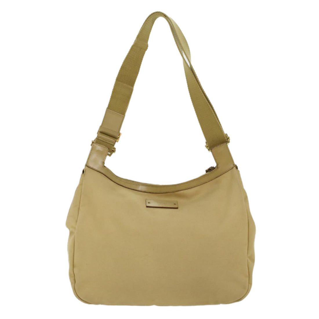 GUCCI Sherry Line Shoulder Bag Canvas Beige Brown 90762 52131