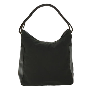 GUCCI Shoulder Bag Nylon Leather Black 52134