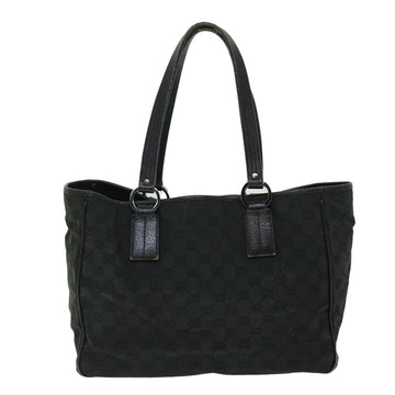 GUCCI GG Canvas Hand Bag Black 113017 52250