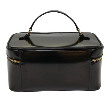 GUCCI Vanity Bamboo Cosmetic Pouch Leather Black 032.2265.0150 52264