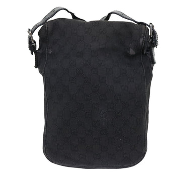 GUCCI GG Canvas Shoulder Bag Black 101654 52265