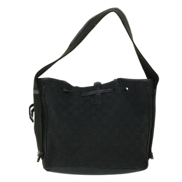 GUCCI GG Canvas Shoulder Bag Black 52759