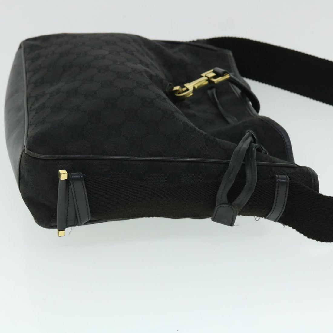 GUCCI GG Canvas Shoulder Bag Black 52759