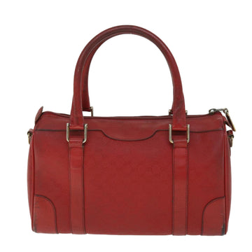 GUCCI Micro GG Canvas Clutch Bag Coated Canvas Red 52786
