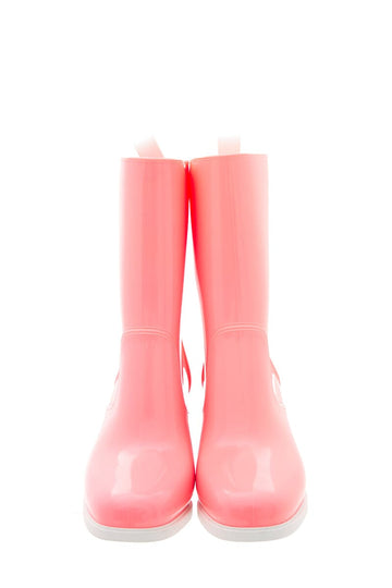 Christian Louboutin Pink Rubber Rain Booties SZ 39