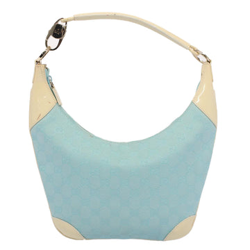 GUCCI GG Canvas Shoulder Bag Light Blue 001 4158 53005