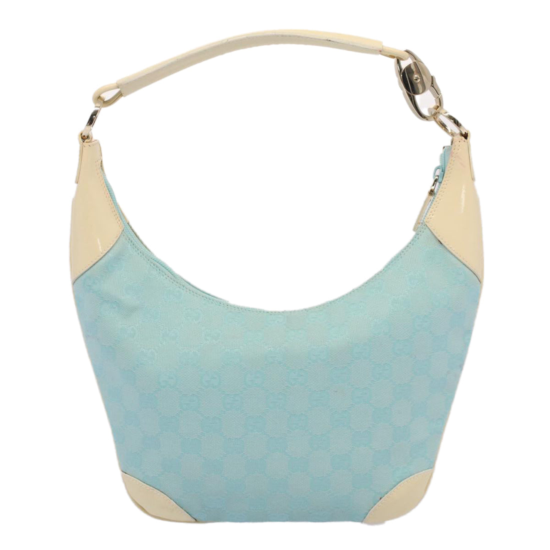 GUCCI GG Canvas Shoulder Bag Light Blue 001 4158 53005