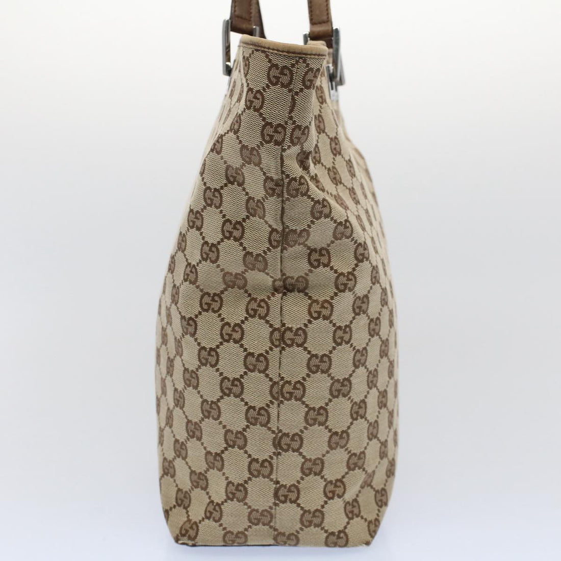 GUCCI GG Canvas Tote Bag Beige 31243 53080