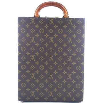 LOUIS VUITTON Business bag Monogram canvas Brown Attache case mens Used