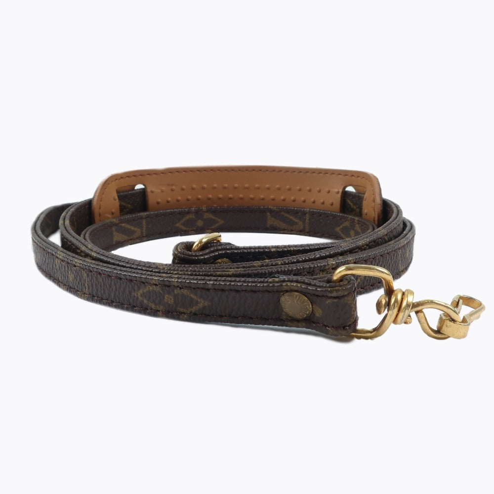 LOUIS VUITTON Shoulder strap Monogram canvas Brown Women(Unisex) cm128 Used