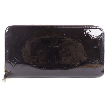 LOUIS VUITTON Long Wallet Purse M93522 Monogram Vernis wine-red Zip Around Zippy wallet unisex(Unisex) Used