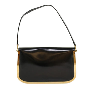 GUCCI Shoulder Bag Enamel Black 53259