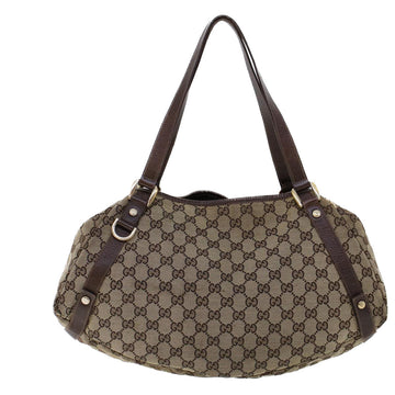 GUCCI GG Canvas Tote Bag Beige Brown 53263