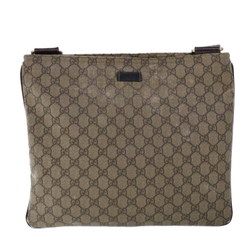 GUCCI GG Canvas Shoulder Bag Coated Canvas Beige 53267