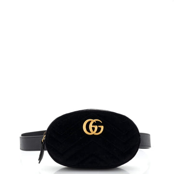 GG Marmont Belt Bag Matelasse Velvet