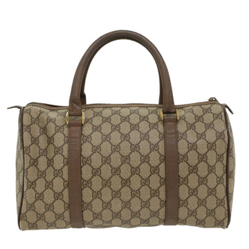 GUCCI GG Canvas Boston Bag PVC Leather Beige 002 615 6842 53342