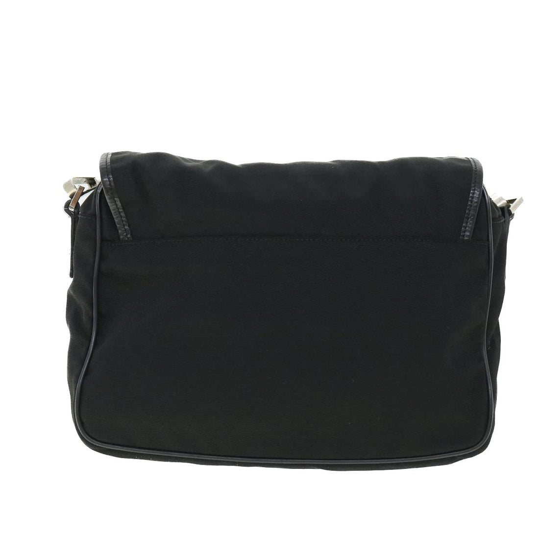 GUCCI Shoulder Bag Nylon Leather Black 53651