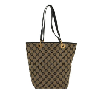 GUCCI GG Canvas Tote Bag Beige Navy 53653