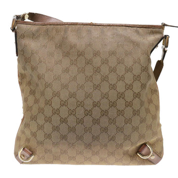 GUCCI GG Canvas Shoulder Bag Gold 53664