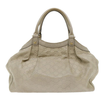GUCCI Guccissima GG Canvas Hand Bag Leather Cream Beige 53673