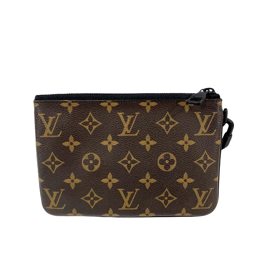 Louis Vuitton Pochette Zippée  Canvas Clutch Bag ()