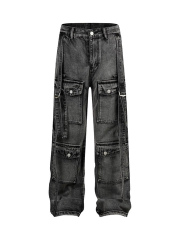Makersluxe Multi Pocket Cargo Jeans