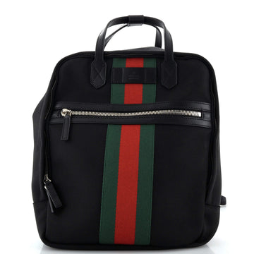 Top Handle Web Backpack Techno Canvas Medium