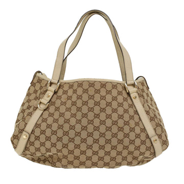 GUCCI GG Canvas Shoulder Bag Beige 130736 54128