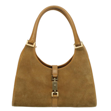 GUCCI Jackie Hand Bag Suede Beige 002 1067 54144